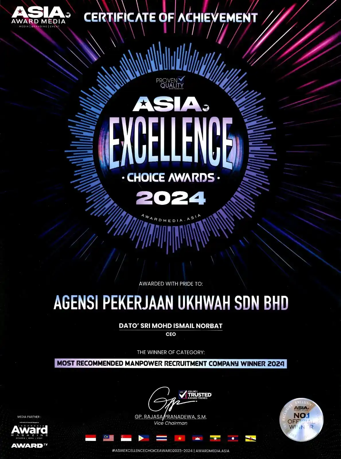 Asia Excellence Choice Awards 2024