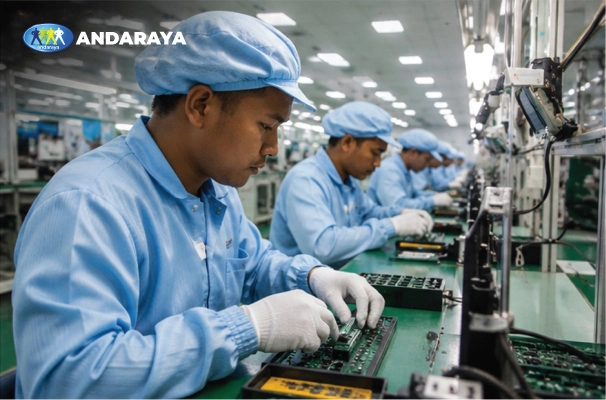 Foreign worker recruitment for manufacturing Malaysia — production operators for electronics, FMCG, rubber, chemicals, and heavy manufacturing