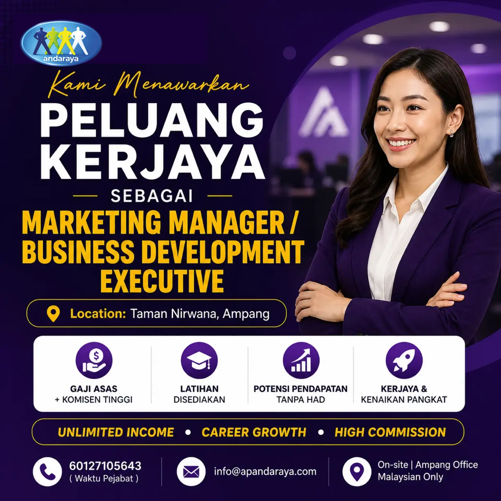 Career opportunities at Andaraya recruitment agency Malaysia